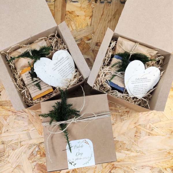 bomboniera sapone e carta piantabile ecofattoart